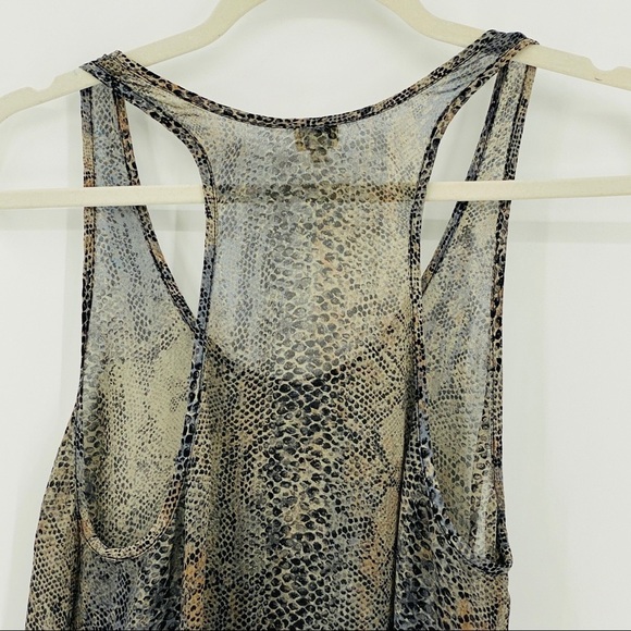 Aritzia Wilfred Silk Cheetah Print Racerback Tank - Picture 8 of 13